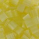 Miyuki tila 5x5mm beads - Silk pale yellow TL-2554